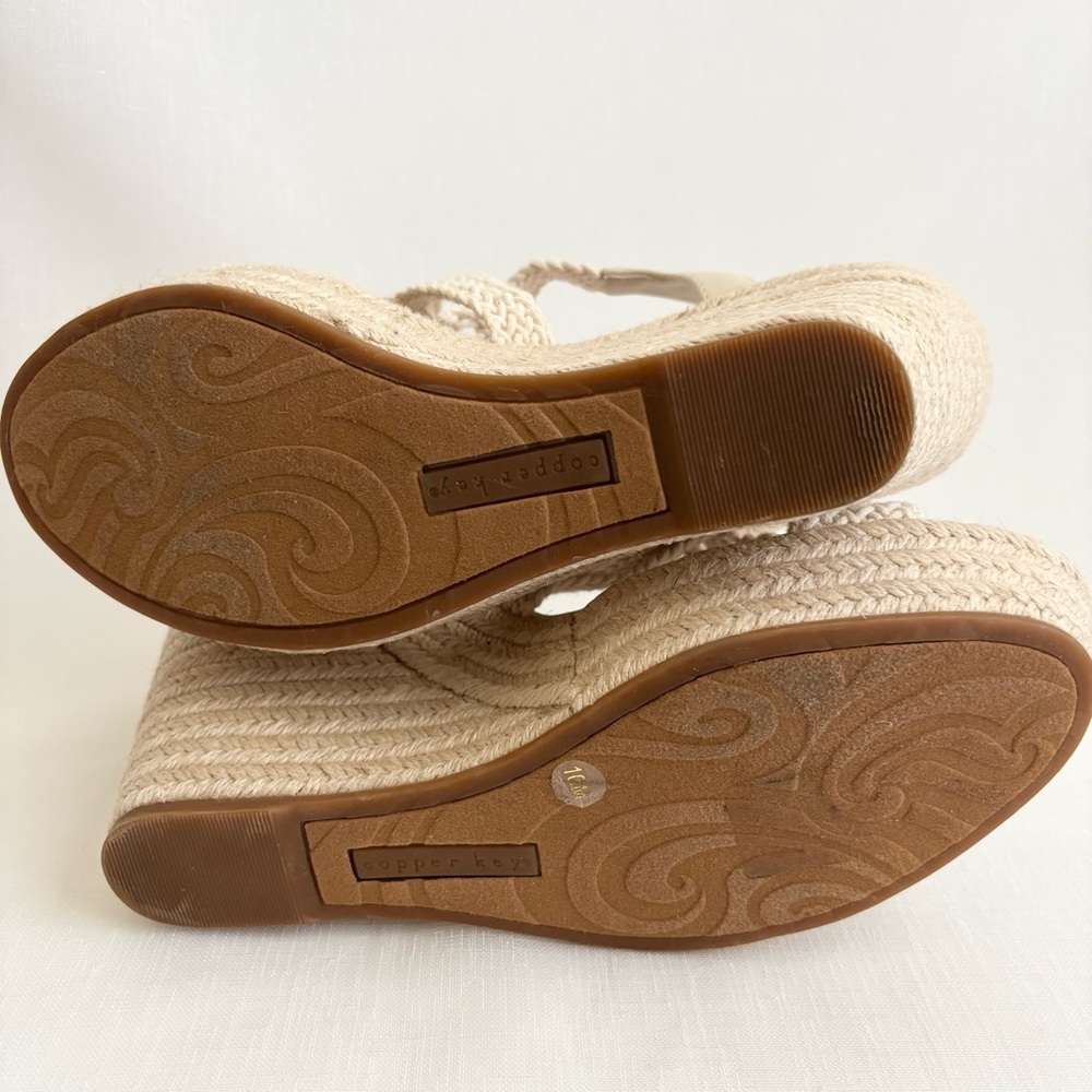 Copper Key | Dreamcatcher Macrame EspadrillIe Platform Wedges - Picture 7 of 9
